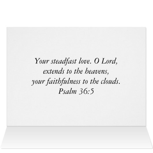 Scripture Card-Dark clouds, Psalm 36:5 (Inside Horizontal (Top))