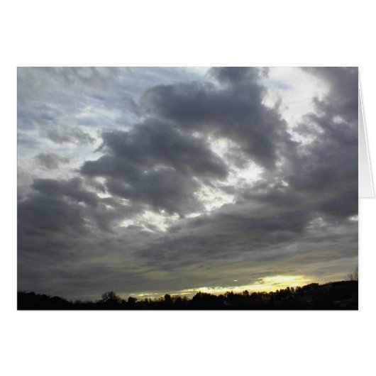 Scripture Card-Dark clouds, Psalm 36:5 Cards (Front Horizontal)