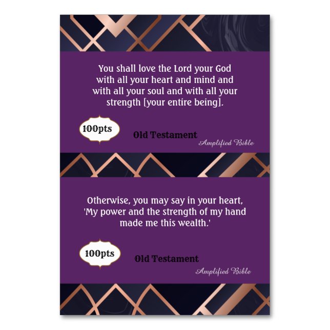 Scripture Cards for game (Back)