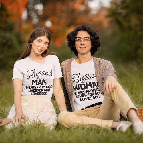 Scripture Couple Shirt Blessed Women