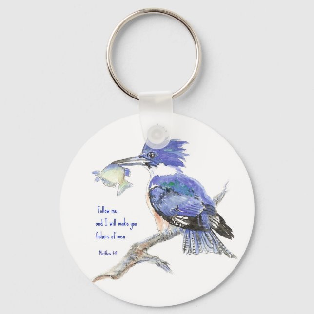 Scripture, Fishers of Men, Inspirational Keychain (Front)