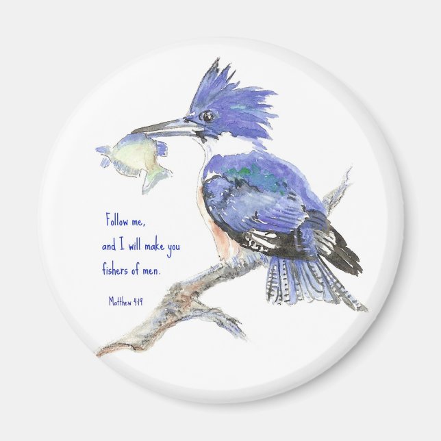 Scripture, Fishers of Men, Inspirational Magnet (Front)
