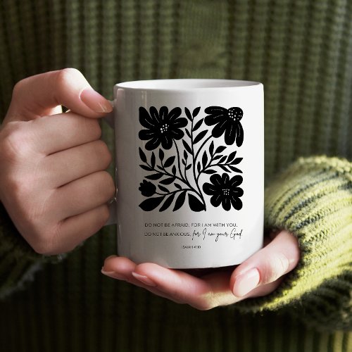 Scripture Floral Christian Bible Verse Inspiration Coffee Mug