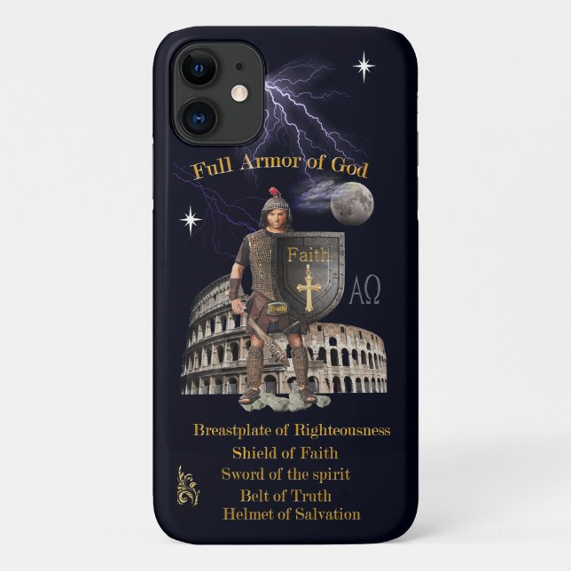 Scripture Full Armor of GOD Case-Mate iPhone Case (Back)