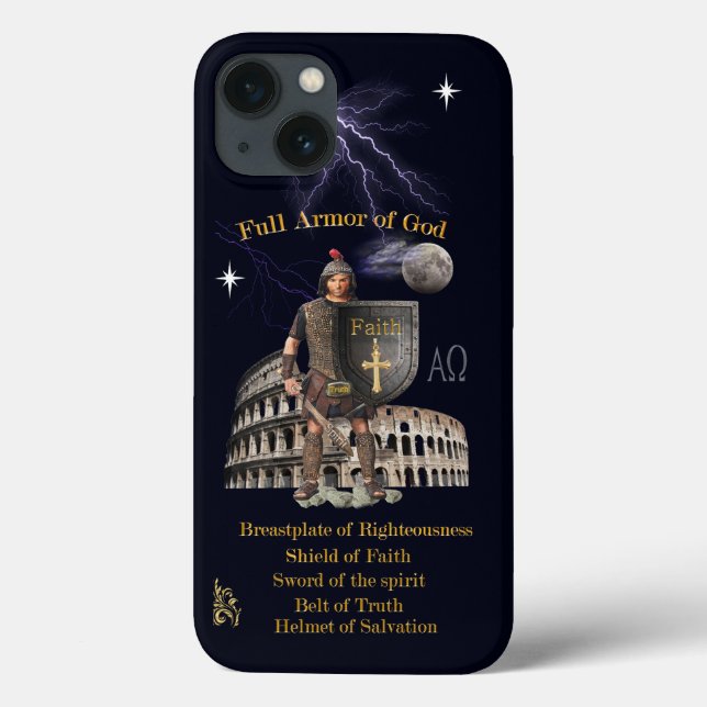 Scripture Full Armor of GOD Case-Mate iPhone Case (Back)
