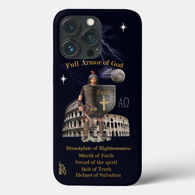 Scripture Full Armor of GOD Case-Mate iPhone Case (Back)