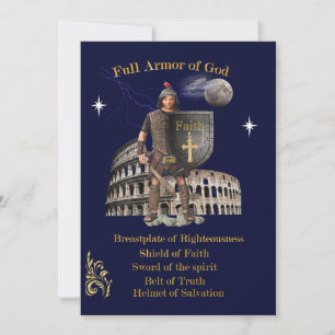 Scripture Full Armor of GOD Holiday Card