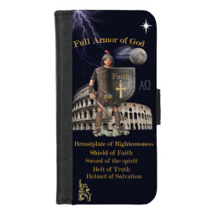 Scripture Full Armor of GOD iPhone 8/7 Wallet Case