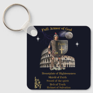 Scripture Full Armor of GOD Keychain