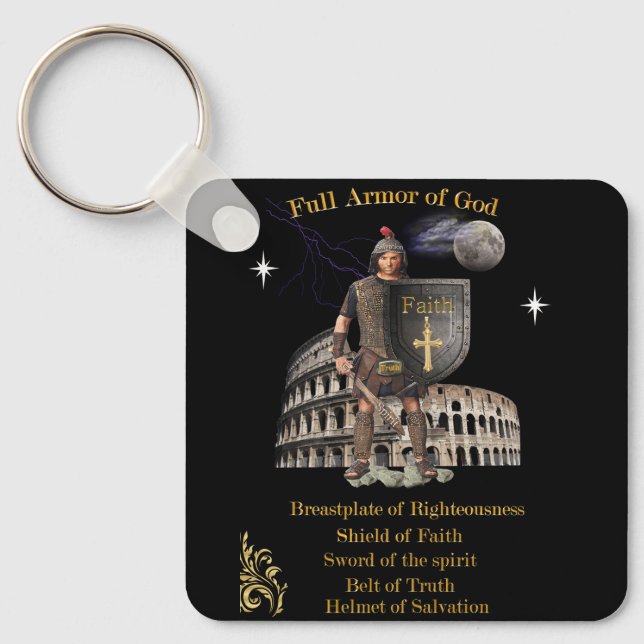 Scripture Full Armor of GOD Keychain (Front)