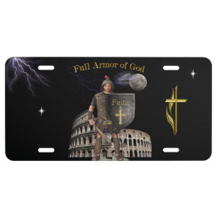 Scripture Full Armor of GOD License Plate