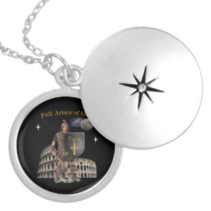 Scripture Full Armor of GOD Locket Necklace