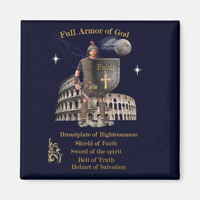 Scripture Full Armor of GOD Magnet (Front)