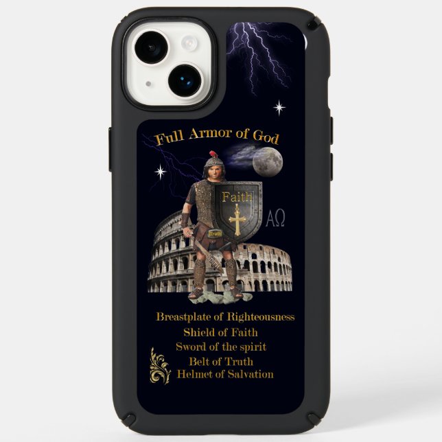 Scripture Full Armor of GOD Speck iPhone Case (Front)