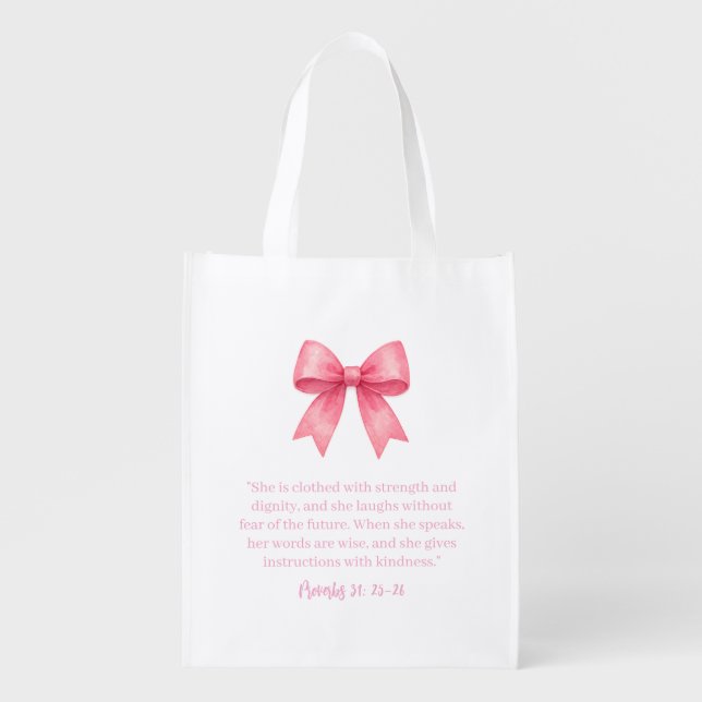 Scripture Girl Reusable Tote (Front)
