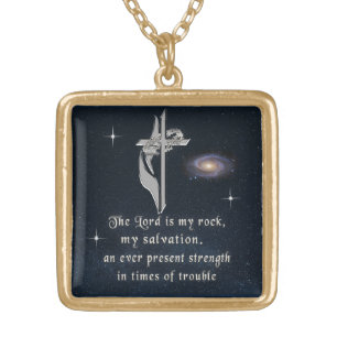 Scripture Gold Plated Necklace