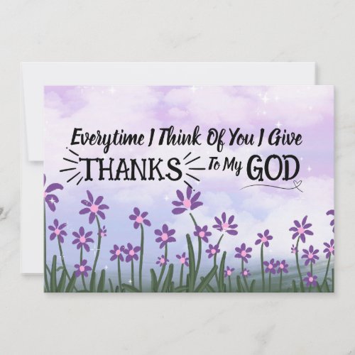 Scripture Greeting Flat Card Give Thanks