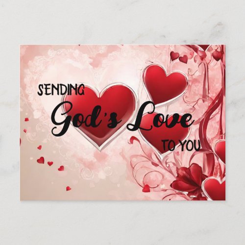 Scripture Greeting Post Card Gods Love