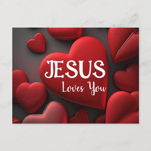 Scripture Greeting Post Card Jesus Loves You 2