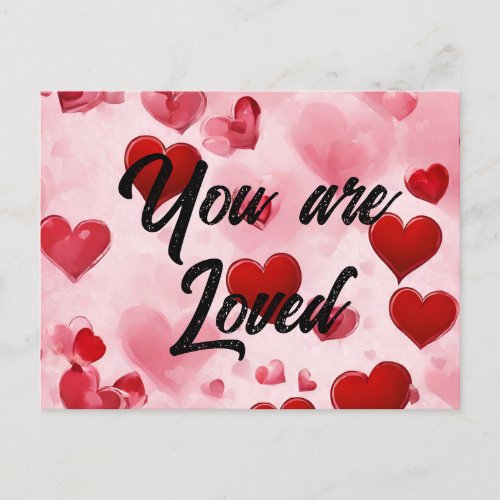 Scripture Greeting Post Card You Are Loved