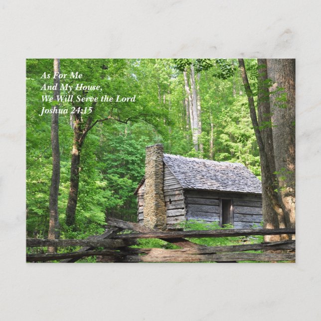 Scripture inspirational postcard quote house (Front)