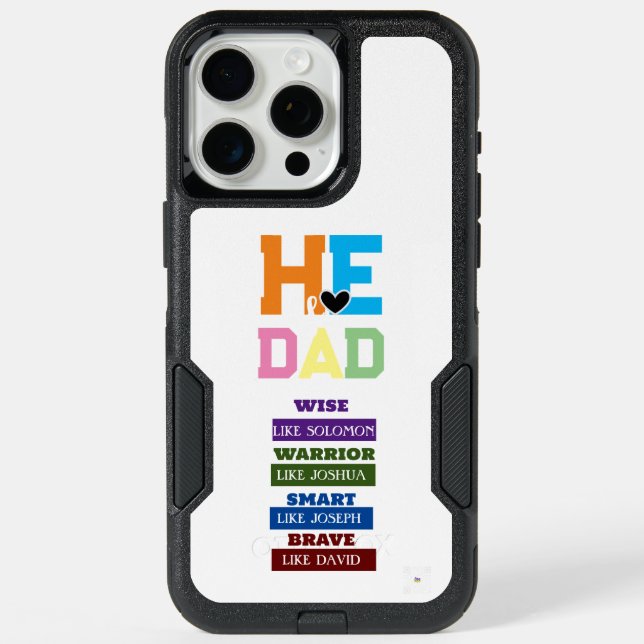 Scripture iPhone 15 Pro Max Case Father's Day (Back)