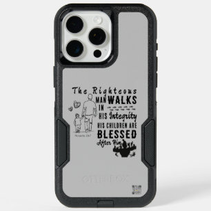 Scripture iPhone Case Father's Day Proverbs 20:7