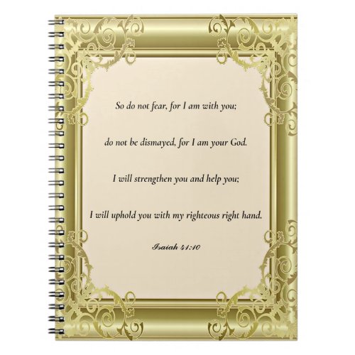 Scripture Isaiah 4110 Notebook