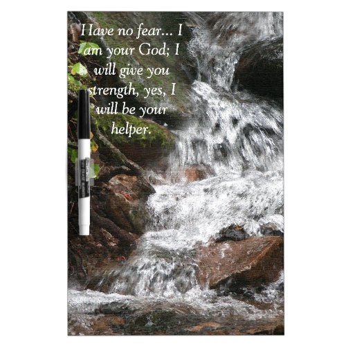 Scripture Isaiah Stream Waterfall Dry Erase Board