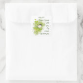 Scripture John 14:27 My Peace I leave with You Square Sticker (Bag)