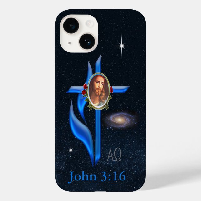 Scripture John 3;16 Case-Mate iPhone Case (Back)