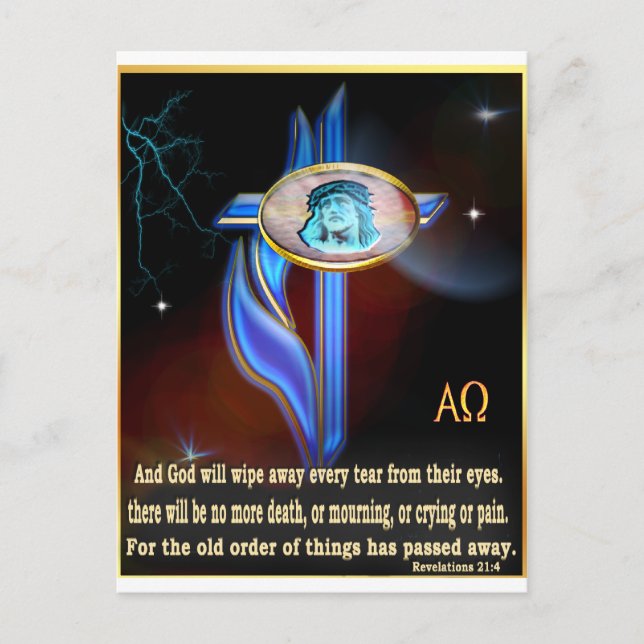 Scripture John 3;16 Postcard (Front)