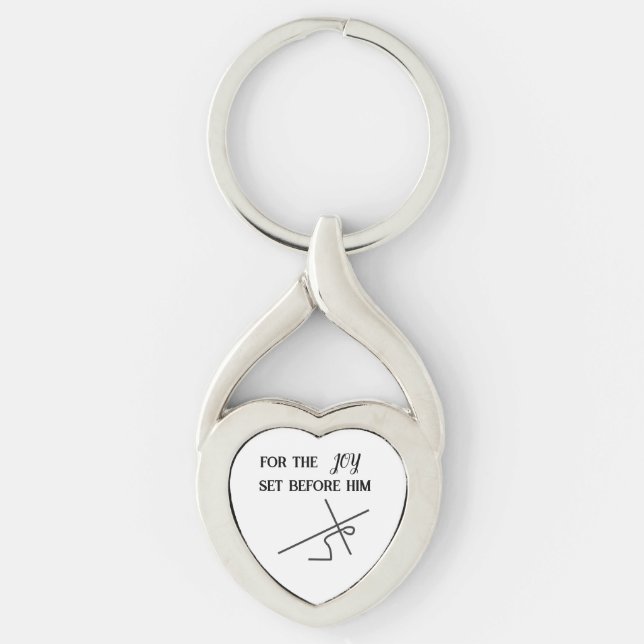 Scripture l Christ l Cross l  Keychain (Front)