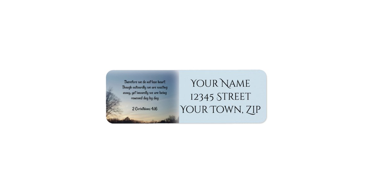 Scripture Label | Zazzle