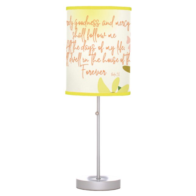 Scripture Lamp Psalm 23:6 (Front)