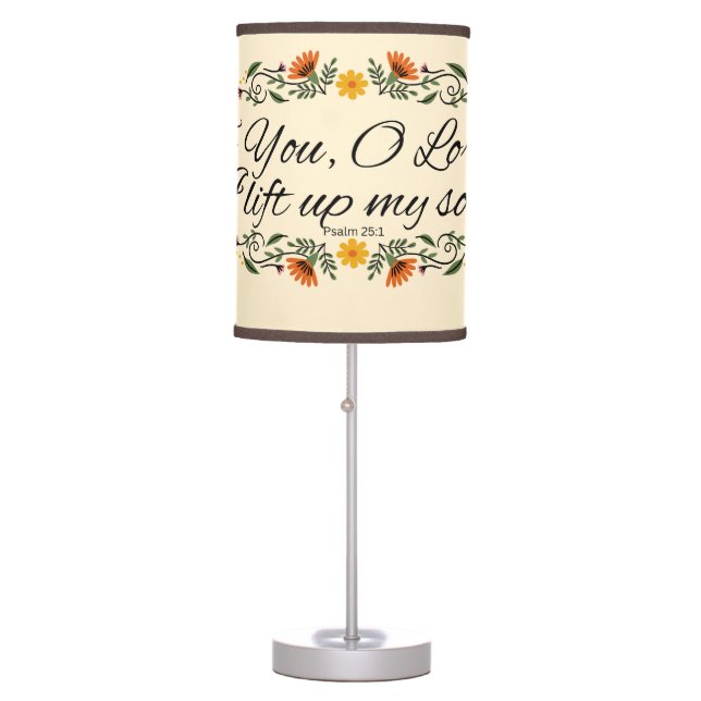 Scripture Lamp Psalm 25:1 (Front)
