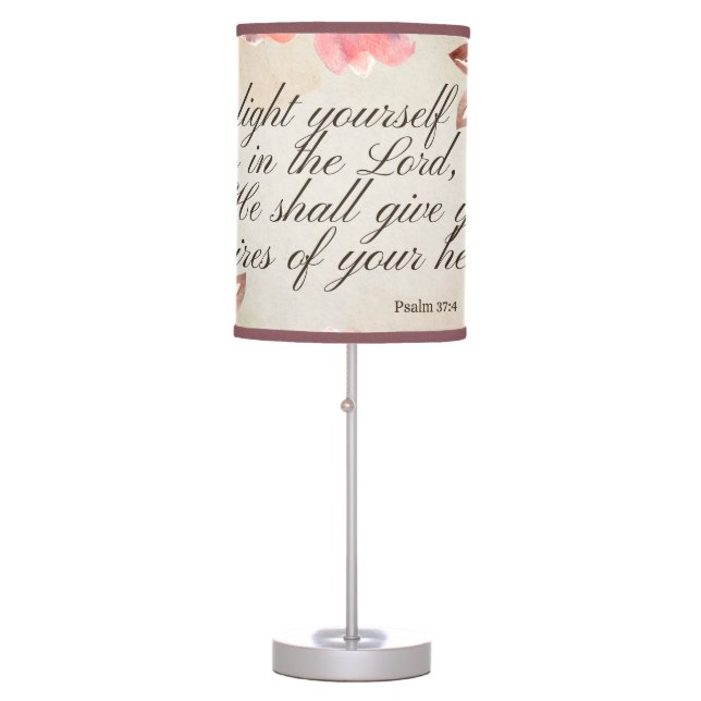 Scripture Lamp Psalm 37:4 (Front)