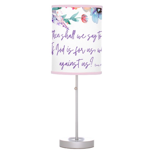 Scripture Lamp Romans 8:31 (Front)