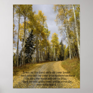 Scripture Lean Not on Your Own Understanding Poster