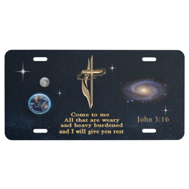 Scripture License Plate (Front)