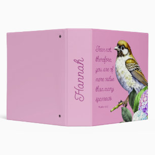 Scripture Matthew 10:31 3 Ring Binder