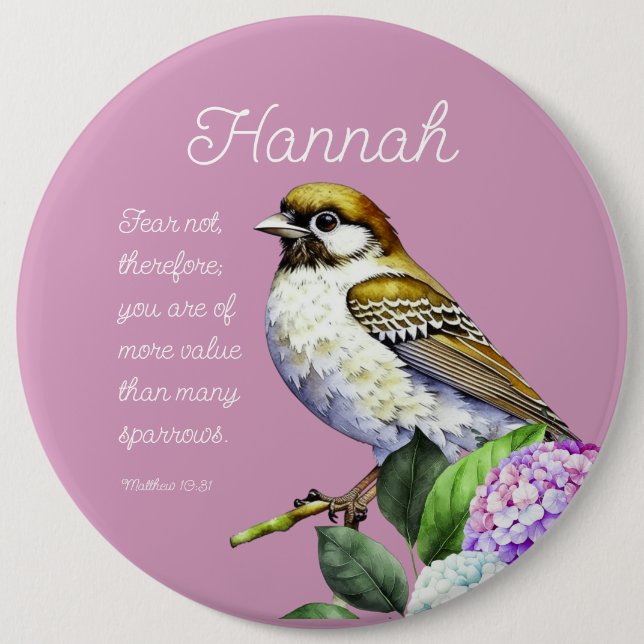 Scripture Matthew 10:31 Button (Front)