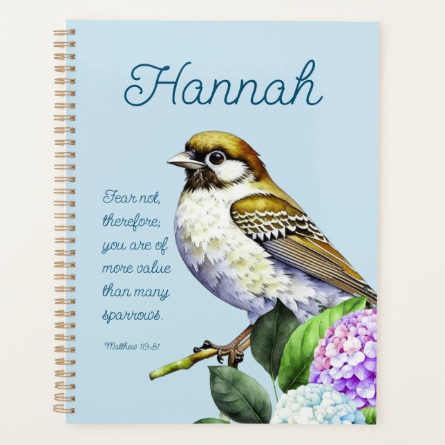 Scripture Matthew 10:31 Planner (Front)