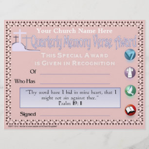 Scripture Memory Award