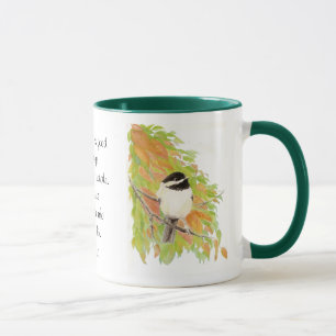 Scripture, Nahum 1:7, The Lord is Good, Bird Mug