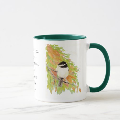 Scripture Nahum 17 The Lord is Good Bird Mug