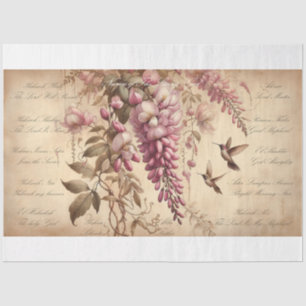 Scripture Names of God Wisteria Decoupage Tissue Paper