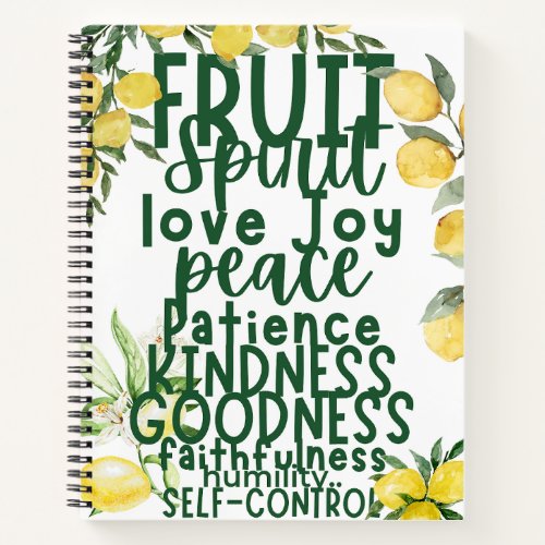 Scripture Notebook Fruit of Spirit