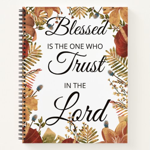 Scripture Notebook Trust In The Lord