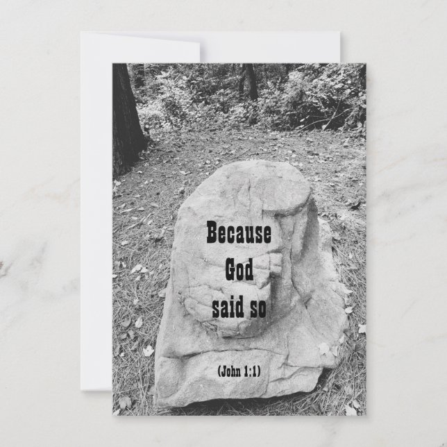 Scripture of Encouragement Flat Greeting Card (Front)